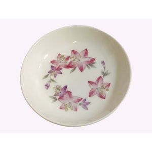 Pair Of Noritake 3-3/4 inch Pink Floral Coasters Trinket Dishes
